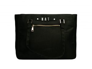 Ashanti Tote Shopping Bag in Anthracite Black
