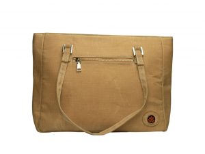Ashanti Tote Bag Protea Medallion Hazelnut Tan