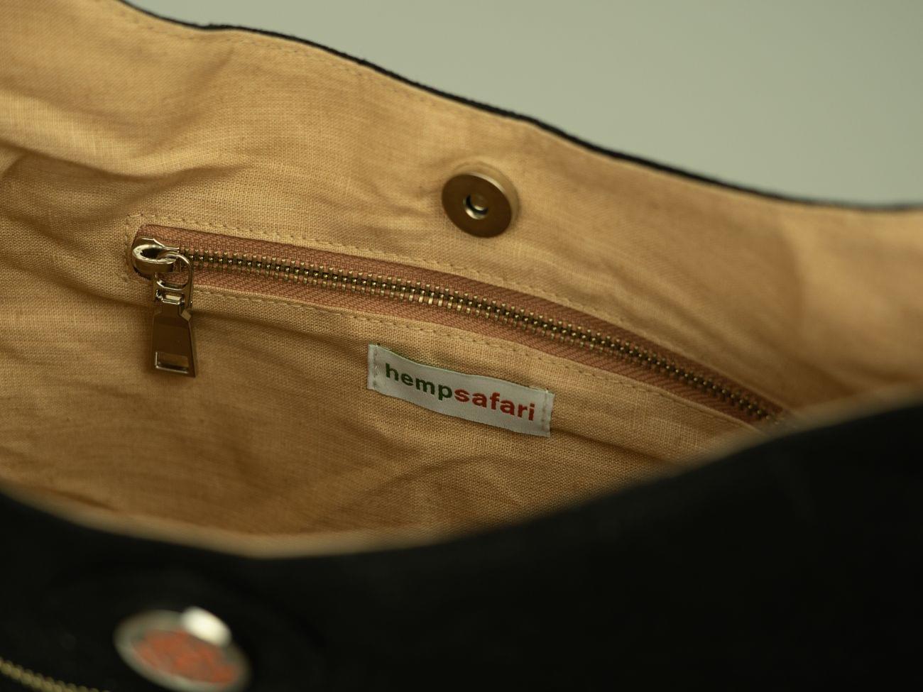 Savannah hobo bag in anthracite black - Image 2