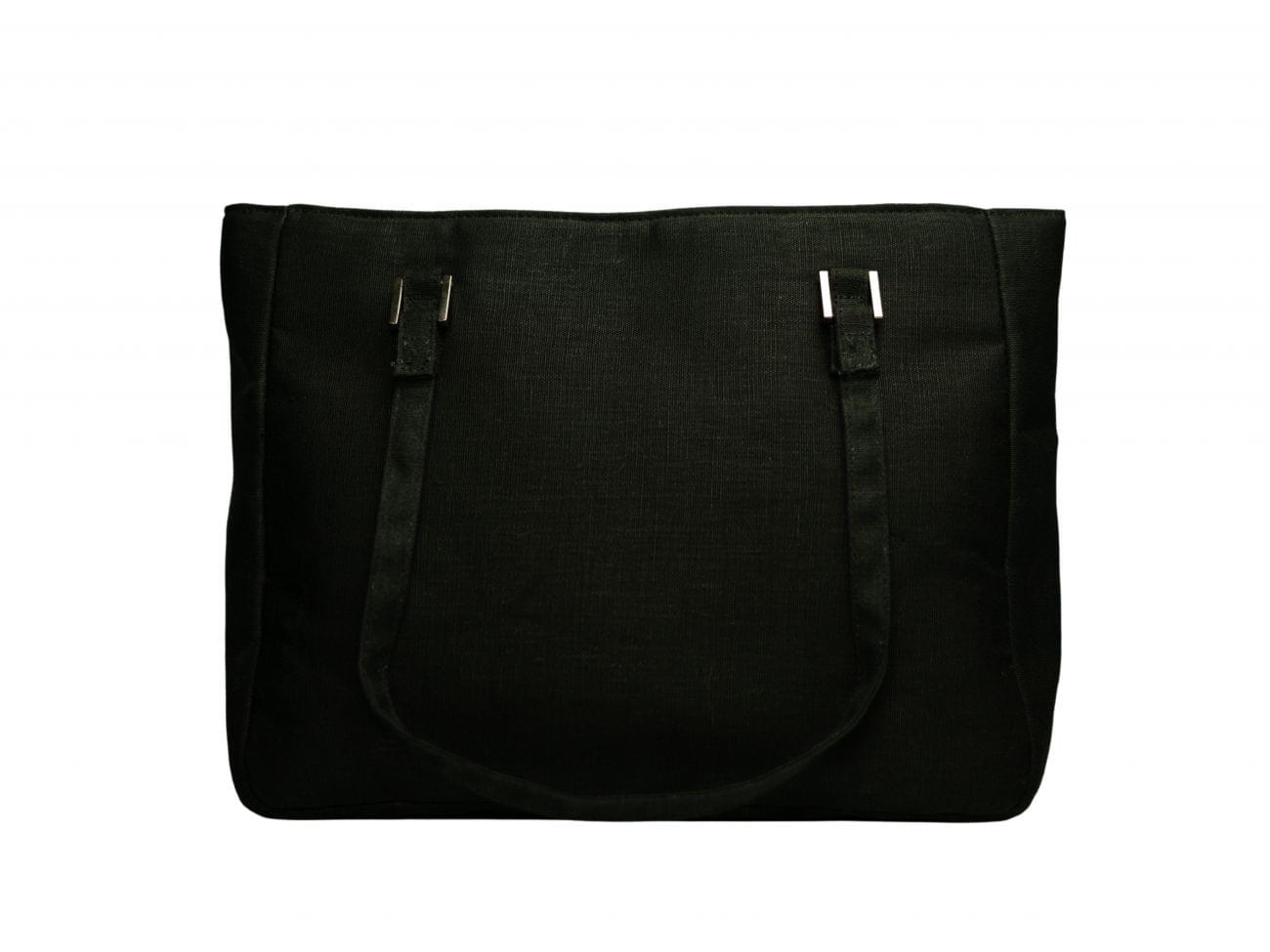 Ashanti Tote Bag Plain Anthracite Black