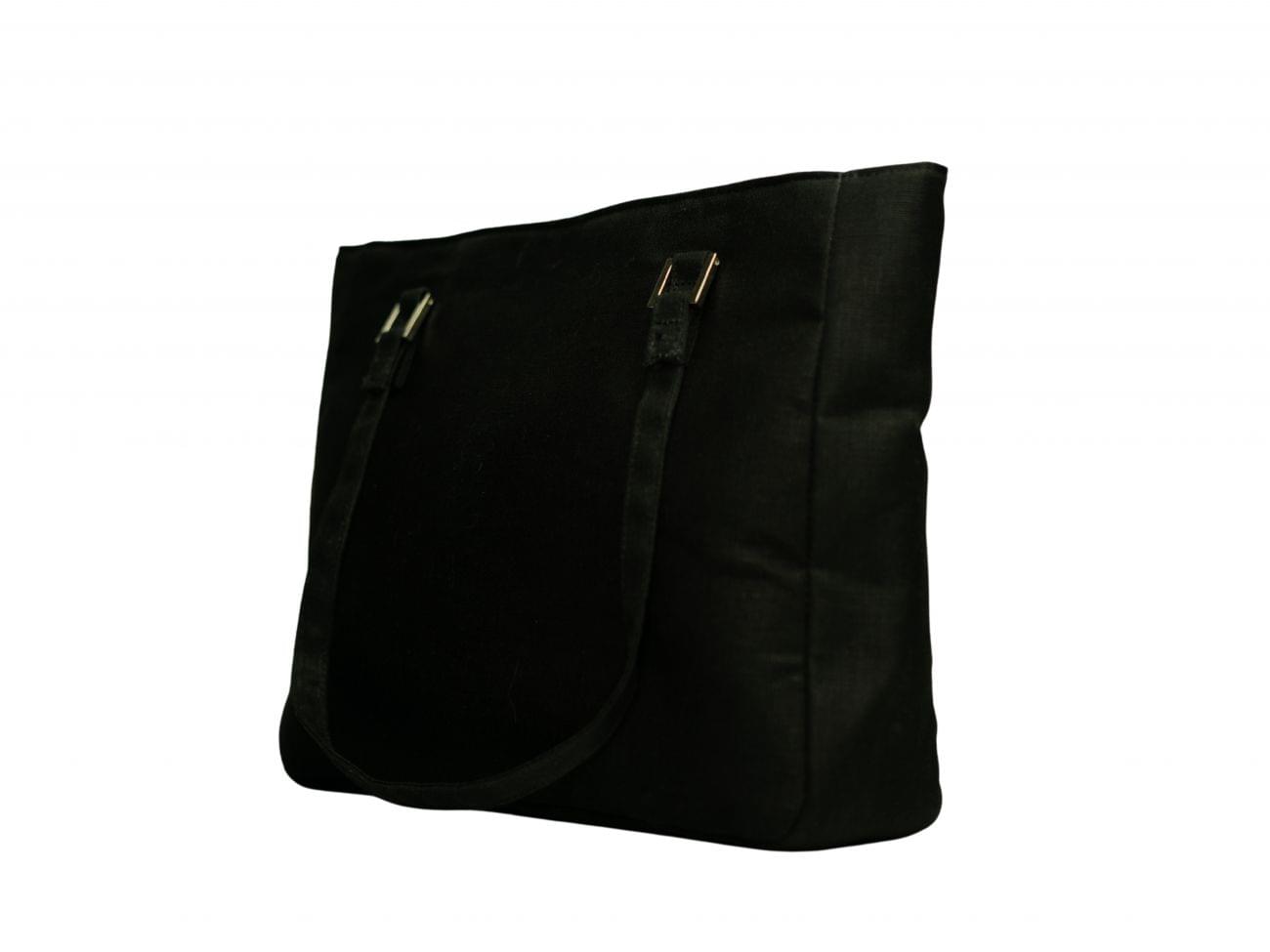 Ashanti Tote Bag Plain Anthracite Black - Image 3